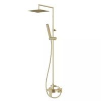 PORTA-CD-SR Душевая колонна со смесителем для верхнего и ручного душа, верхний душ из нержавеющей стали, исполнение sunrise PORTA-CD-SR Душевая колонна со смесителем для верхнего и ручного душа, верхний душ из нержавеющей стали, исполнение sunrise