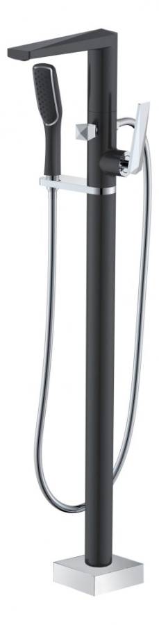 Смеситель напольный VENTURO черный-хром Смеситель напольный VENTURO черный-хром