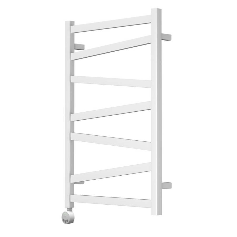 Полотенцесушитель электрический Point Феникс PN15158WE П7 500x800 левый/правый, белый Полотенцесушитель электрический Point Феникс PN15158WE П7 500x800 левый/правый, белый