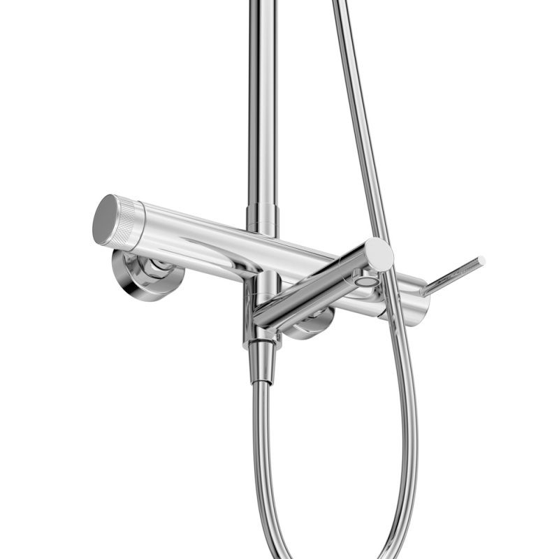 RELAX-CVD-NOP Душевая стойка со смесителем и изливом, черный матовый RELAX-CVD-NOP Душевая стойка со смесителем и изливом, черный матовый