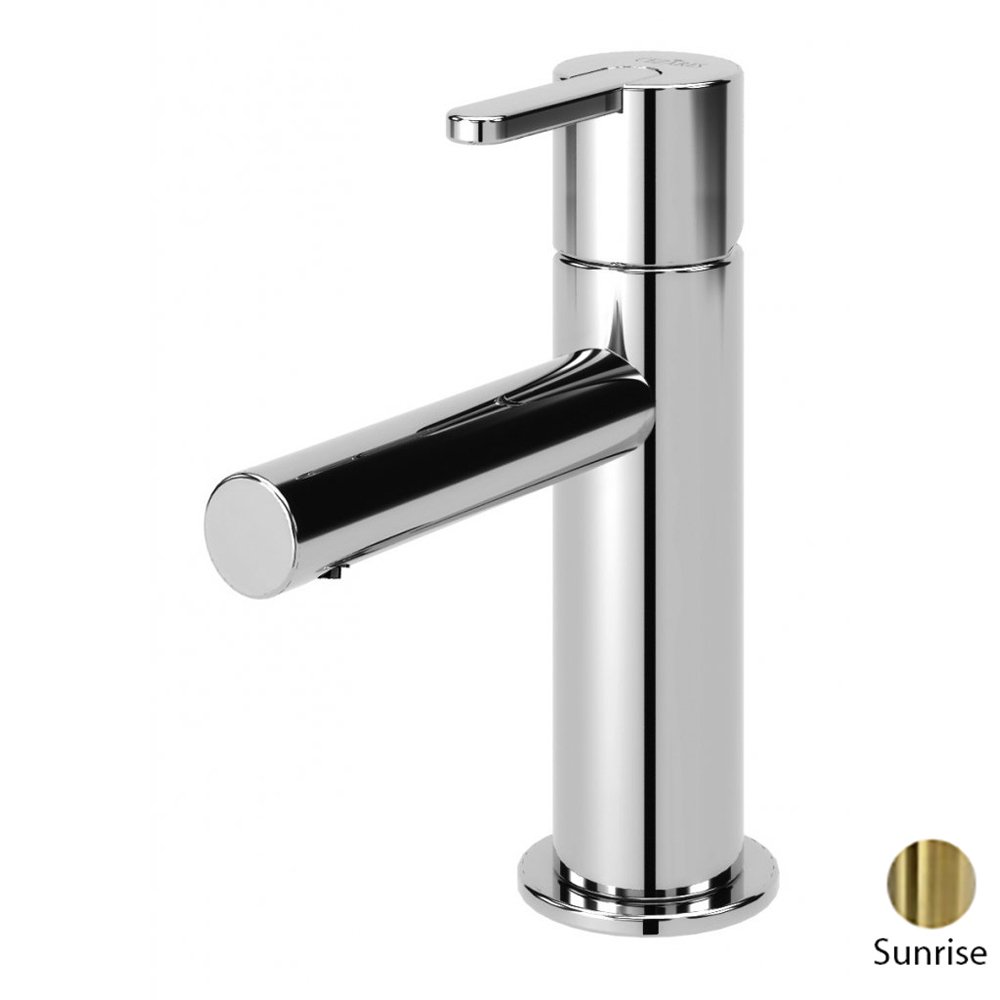 LEAF-LSM1-L-PR Смеситель для раковины однорычажный, с донным клапаном, исполнение Sunrise PVD LEAF-LSM1-L-PR Смеситель для раковины однорычажный, с донным клапаном, исполнение Sunrise PVD