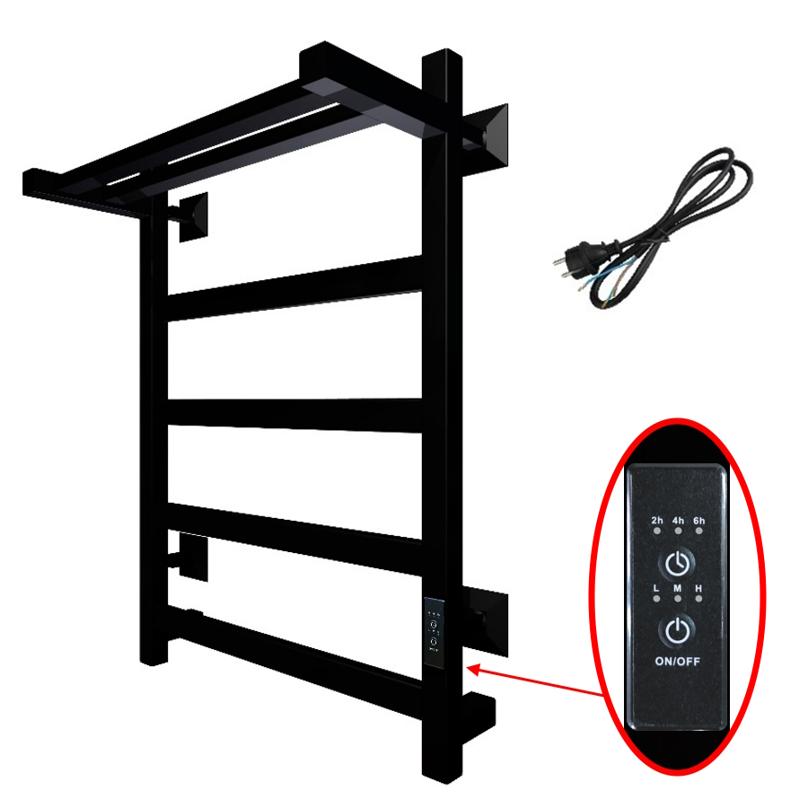 Полотенцесушитель Пэк сп 20 кв П 60х50 черный ВГП Полотенцесушитель Пэк сп 20 кв П 60х50 черный ВГП