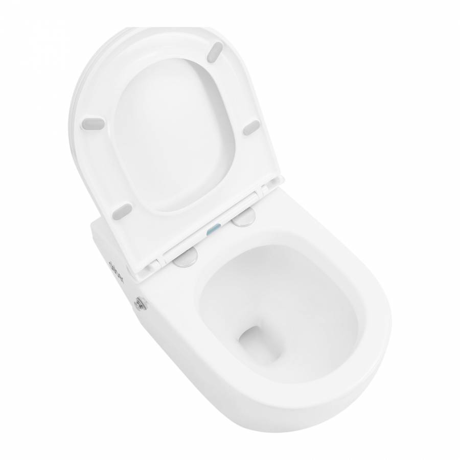 Приставной унитаз Abber Bequem AC1115P импульсный с микролифтом Приставной унитаз Abber Bequem AC1115P импульсный с микролифтом