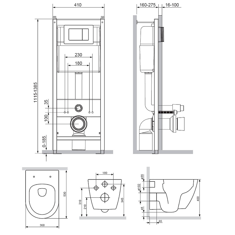 DX22.IS10151.1700 Инсталляция с клавишей глянец. Хром с подвесным унитазом Apollo безободк с сид м/лифт DX22.IS10151.1700 Инсталляция с клавишей глянец. Хром с подвесным унитазом Apollo безободк с сид м/лифт