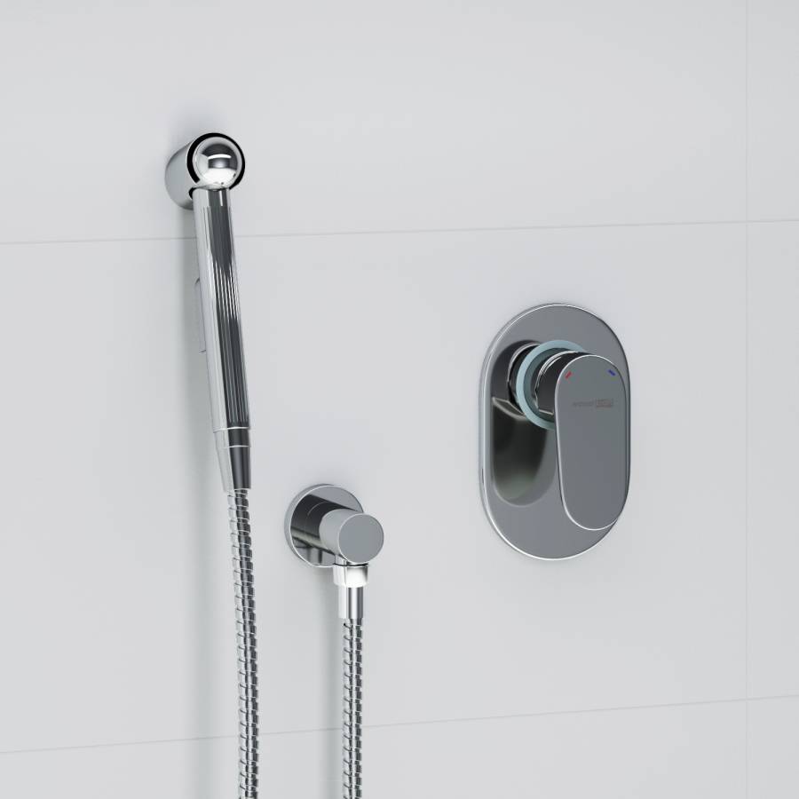 A15356 Встраиваемый комплект для биде со шлангом 100 см Wasserkraft A15356 Встраиваемый комплект для биде со шлангом 100 см Wasserkraft