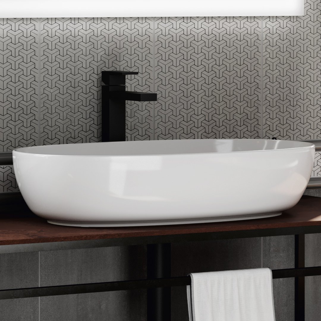 Смеситель для раковины FUTURA однорычажный высокий без донного клапана 3/8, матовый черный Смеситель для раковины FUTURA однорычажный высокий без донного клапана 3/8, матовый черный