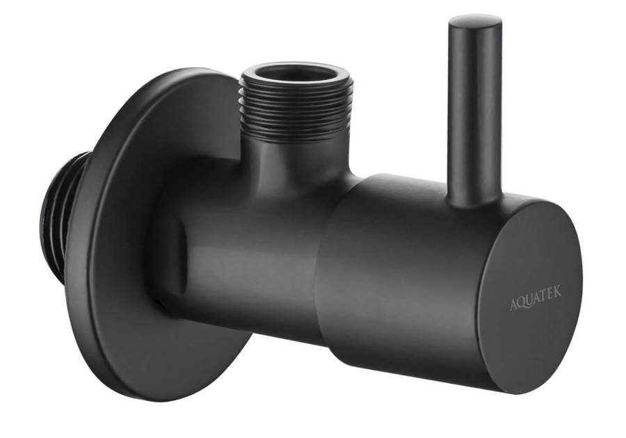 Угловой переходник AQUATEK, матовый черный AQ2450MB Угловой переходник AQUATEK, матовый черный AQ2450MB