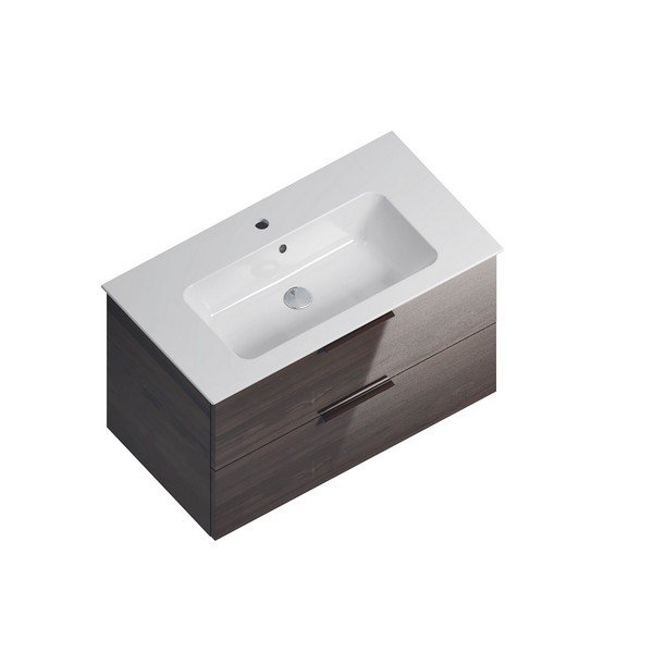 Тумба PIANO Forte подвесная с ящиками 85, дымчатый вяз PI.F.85\OLM Тумба PIANO Forte подвесная с ящиками 85, дымчатый вяз PI.F.85\OLM