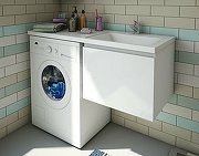 Комплект мебели Dallas Luxe 1400х482 правосторонний подвесной 1 ящик (ШхГхВ) 748х476х430