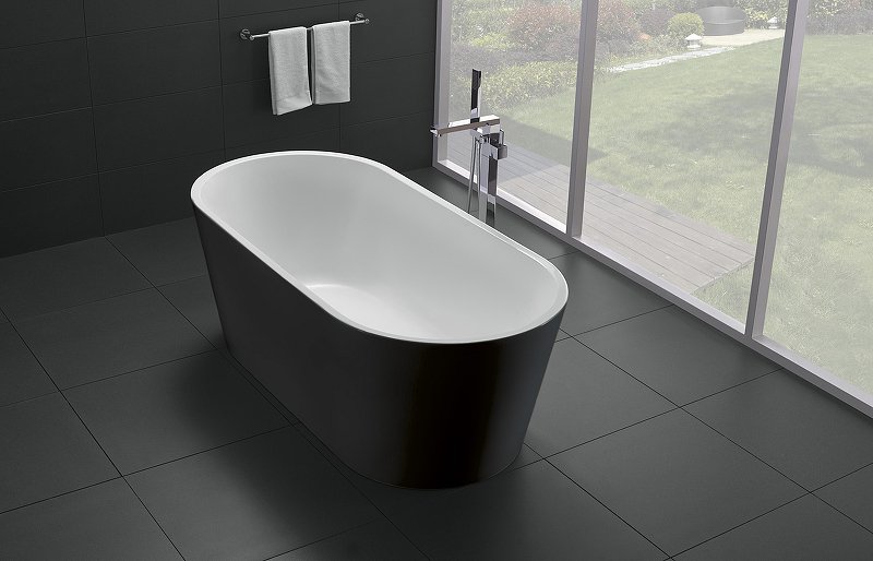 Акриловая ванна без перелива BELBAGNO BB71-1700-NERO-W0, 1700x800x600 Акриловая ванна без перелива BELBAGNO BB71-1700-NERO-W0, 1700x800x600