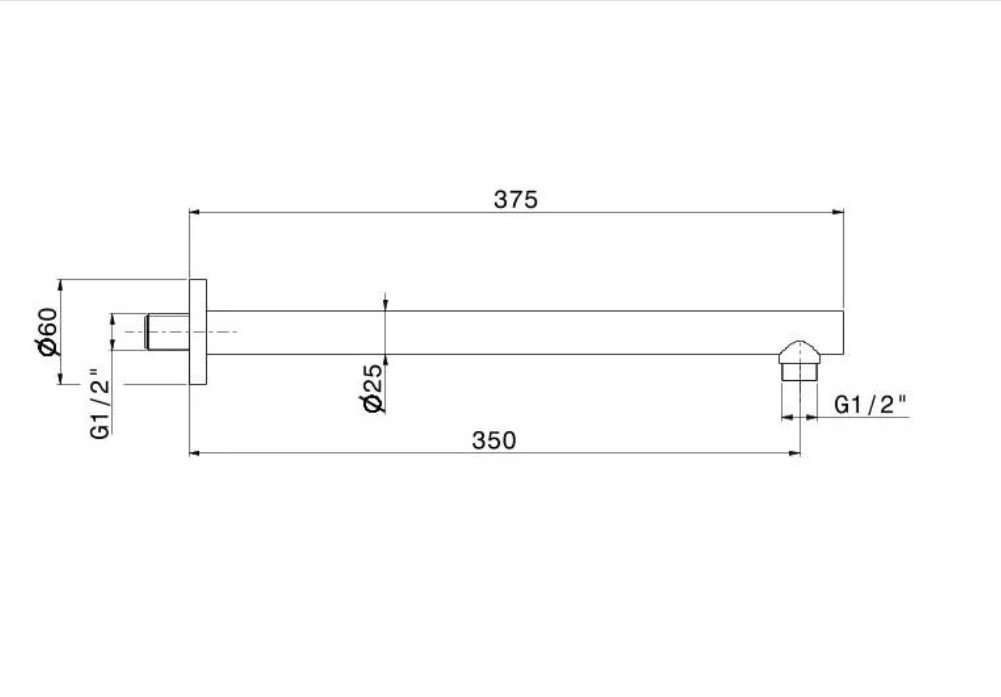 Настенный кронштейн для душа, брашированная медь Настенный кронштейн для душа, брашированная медь