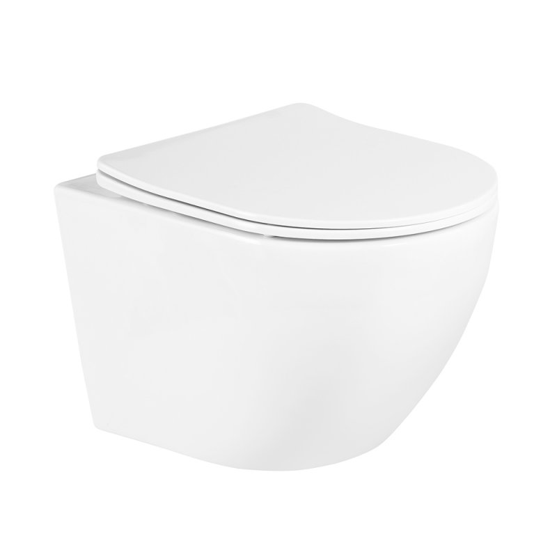 UNO Чаша унитаза подвесного c креплением и сиденьем дюропласт soft close BB3105CHR/SC UNO Чаша унитаза подвесного c креплением и сиденьем дюропласт soft close BB3105CHR/SC