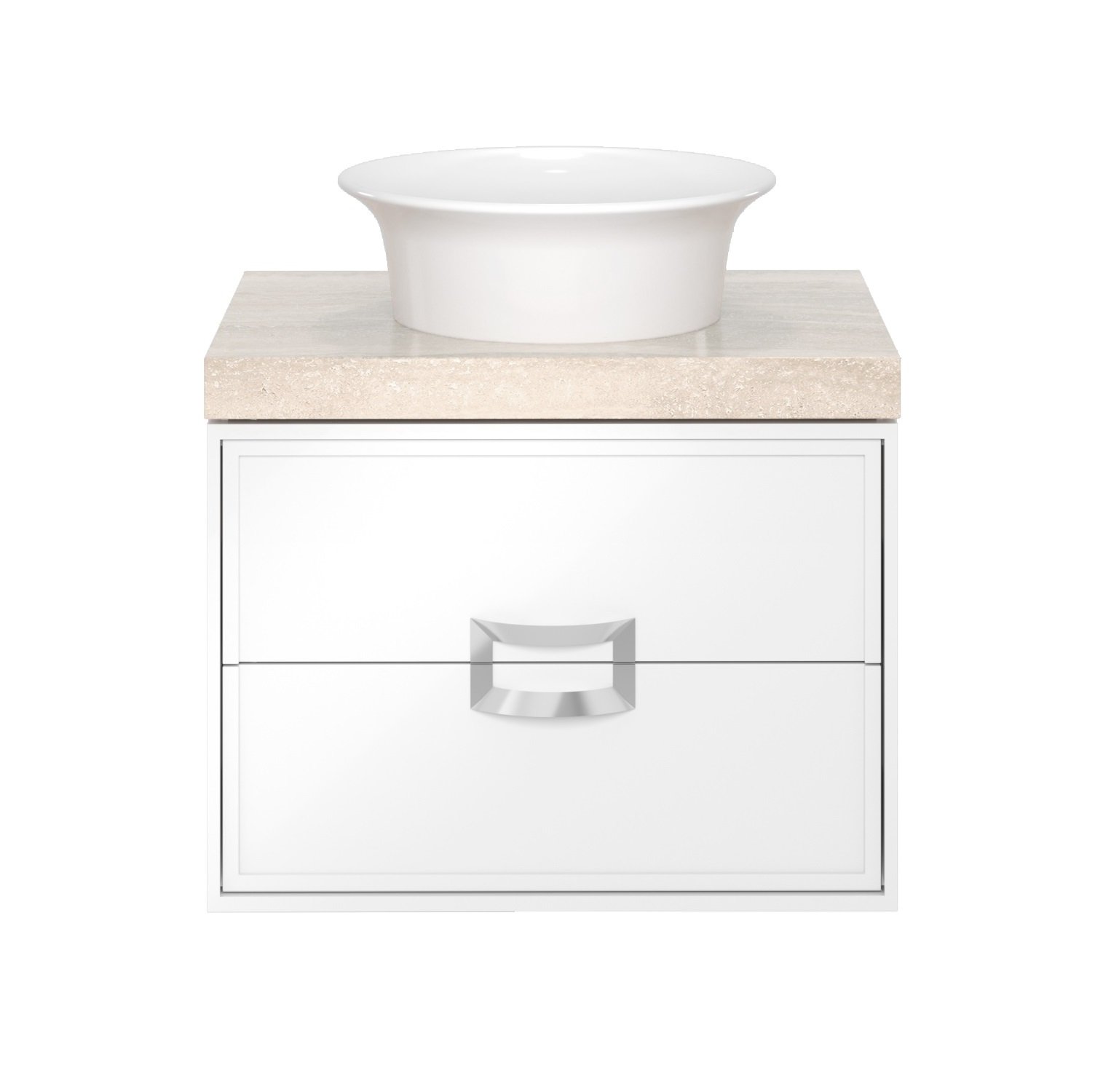 Тумба CANALETTO подвесная с ящиками 60, белая глянцевая Тумба CANALETTO подвесная с ящиками 60, белая глянцевая