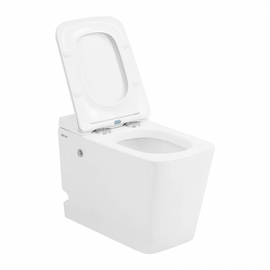 Приставной унитаз Abber Rechteck AC1213P импульсный с микролифтом Приставной унитаз Abber Rechteck AC1213P импульсный с микролифтом