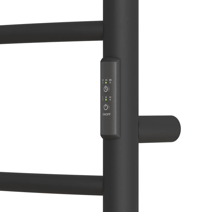 Полотенцесушитель электрический Point Сатурн PN90846B П6 400x600 диммер справа, черный Полотенцесушитель электрический Point Сатурн PN90846B П6 400x600 диммер справа, черный