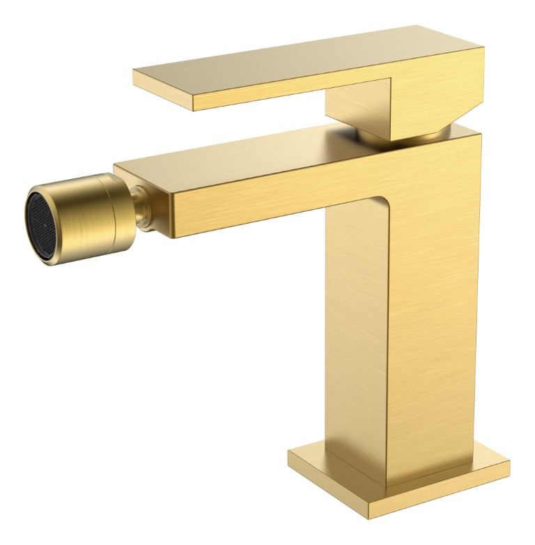 Смеситель для биде Qubic Matt Gold Смеситель для биде Qubic Matt Gold
