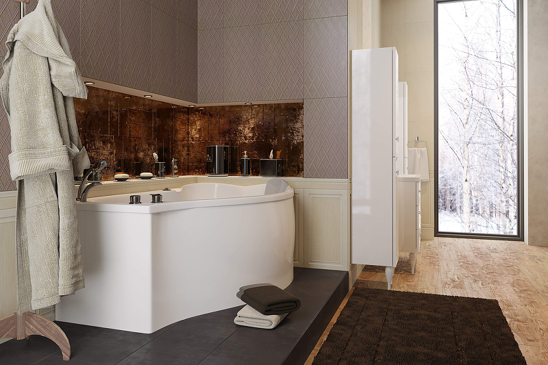 Акриловая ванна 1Marka Gracia 170х100 R 01гр1710п Акриловая ванна 1Marka Gracia 170х100 R 01гр1710п