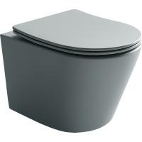 Подвесной унитаз Balearica Rimless (цвет Антрацит Матовый)