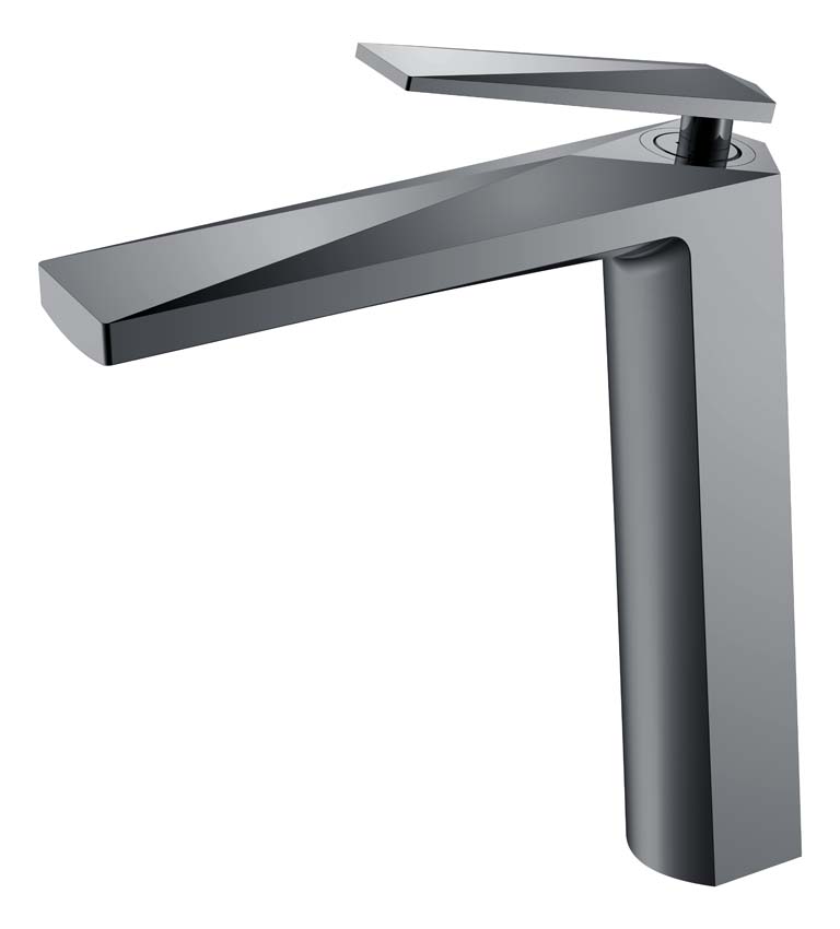 Смеситель для умывальника высокий VENTURO Shine Gun Metall Смеситель для умывальника высокий VENTURO Shine Gun Metall