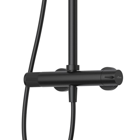 LEAF-CDA-25-L-MM Душевая стойка телескопическая, с верхним и ручным душем, верхний душ диаметр 250 мм , исполнение Morning Mist LEAF-CDA-25-L-MM Душевая стойка телескопическая, с верхним и ручным душем, верхний душ диаметр 250 мм , исполнение Morning Mist