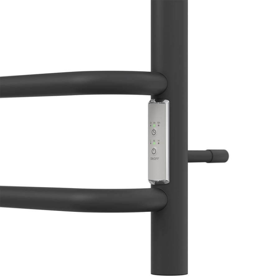 Полотенцесушитель электрический Point Сатурн PN90846B П6 400x600 диммер справа, черный Полотенцесушитель электрический Point Сатурн PN90846B П6 400x600 диммер справа, черный