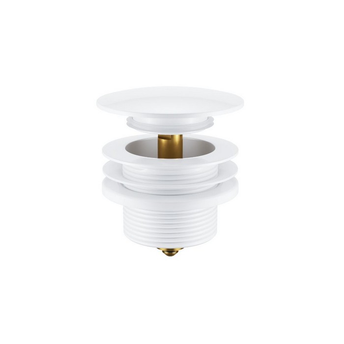 Пробка Click-clack для отдельностоящей ванны ARIN.2485.01WH (белая) Пробка Click-clack для отдельностоящей ванны ARIN.2485.01WH (белая)