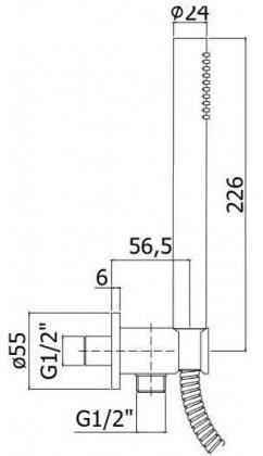 Душевой гарнитур Paffoni Master ZDUP094HGSP