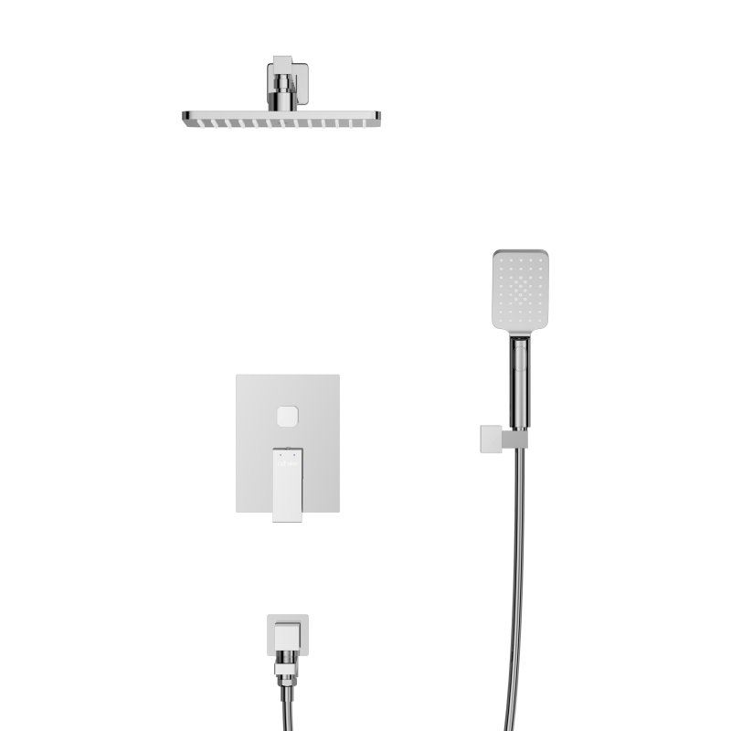 SLIDER-VDSET-GM Душевой комплект встраиваемый с изливом (смеситель, верхний душ, ручной душ со шлангом, излив, штуцер с держателем), оружейная сталь SLIDER-VDSET-GM Душевой комплект встраиваемый с изливом (смеситель, верхний душ, ручной душ со шлангом, излив, штуцер с держателем), оружейная сталь