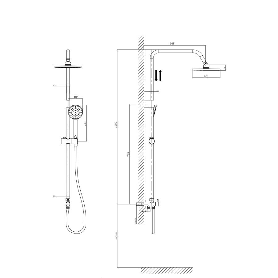 Душевой комплект RUSH Bella (BL4535-112) Душевой комплект RUSH Bella (BL4535-112)