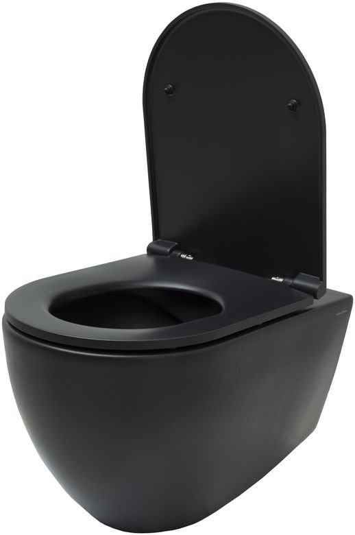 Чаша подвесного унитаза Allen Brau Reality 4.32006.31 черный матовый Чаша подвесного унитаза Allen Brau Reality 4.32006.31 черный матовый