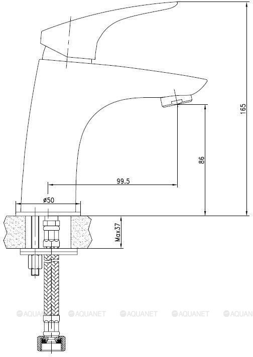 Смеситель для раковины Aquanet Techno SD90883 Смеситель для раковины Aquanet Techno SD90883