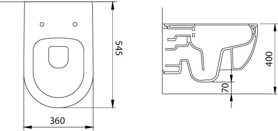 Чаша подвесного унитаза Allen Brau Priority 4.31001.31 черный матовый Чаша подвесного унитаза Allen Brau Priority 4.31001.31 черный матовый