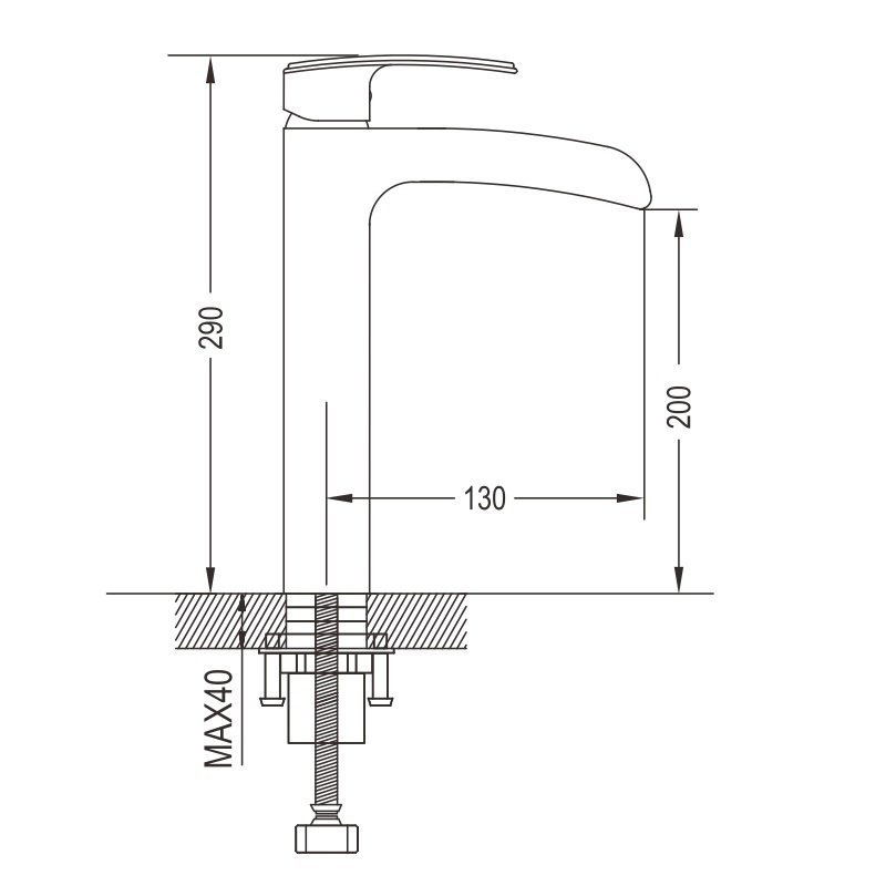 Смеситель для раковины латунь R1211F Смеситель для раковины латунь R1211F