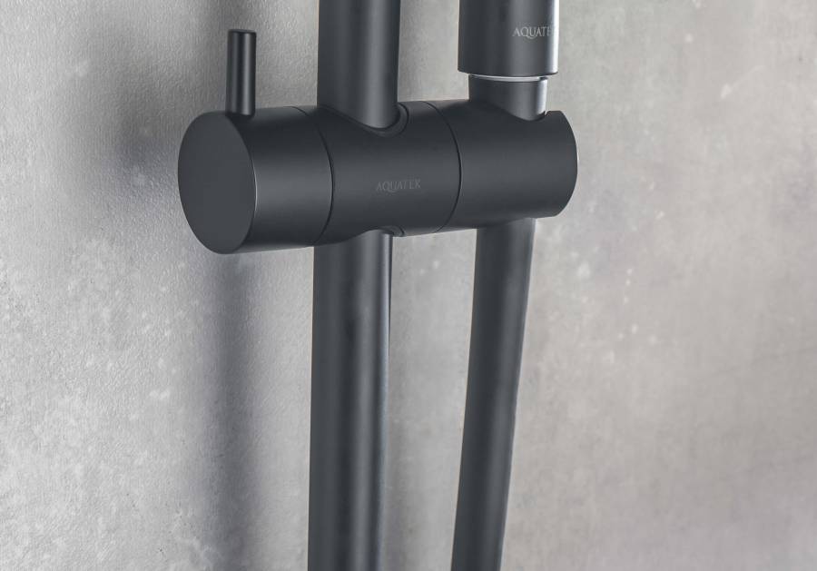 Душевой гарнитур 3jet 73см AQUATEK, матовый черный AQ2011MB  Душевой гарнитур 3jet 73см AQUATEK, матовый черный AQ2011MB