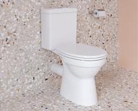 Комплект напольного безободкового унитаза S10 Open-Back, сиденье микролифт, механизм 3/6 л Комплект напольного безободкового унитаза S10 Open-Back, сиденье микролифт, механизм 3/6 л