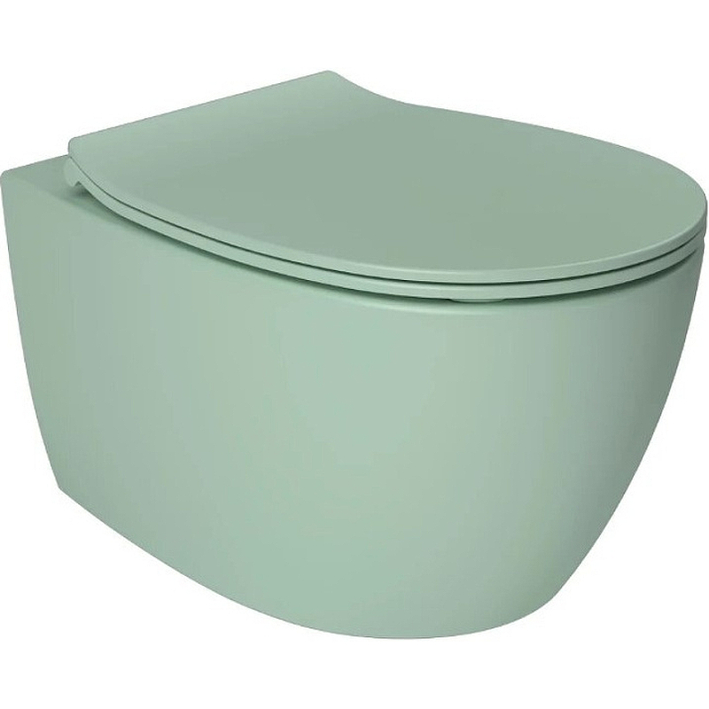 Чаша подвесного унитаза Allen Brau Fantasy 4.11004.MT мятный Чаша подвесного унитаза Allen Brau Fantasy 4.11004.MT мятный