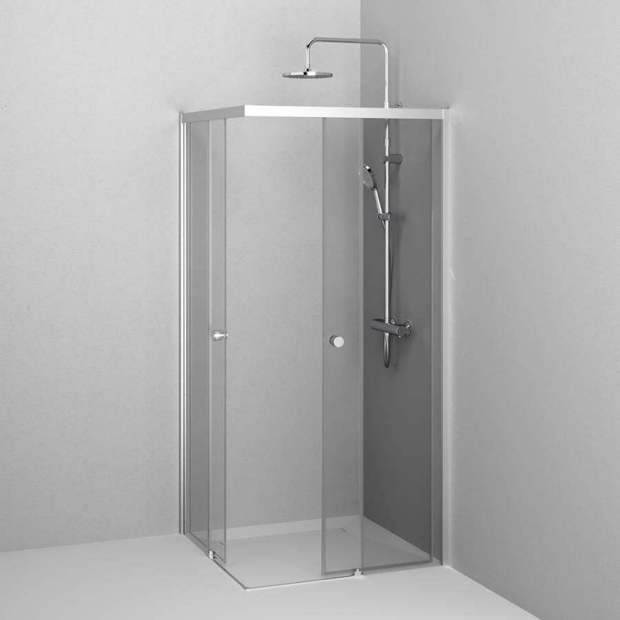 W94G-403-9090-МТ Душевое ограждение X-Joy Square Slide 90х90, мат Хром, прозрачное W94G-403-9090-МТ Душевое ограждение X-Joy Square Slide 90х90, мат Хром, прозрачное
