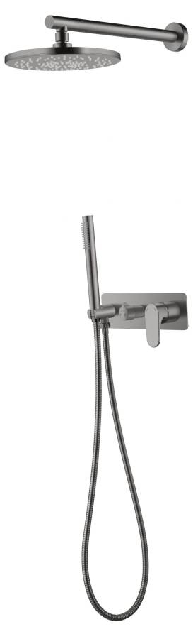 Смеситель встроенный для душа с верхней лейкой SPECTRE Gunmetal Смеситель встроенный для душа с верхней лейкой SPECTRE Gunmetal