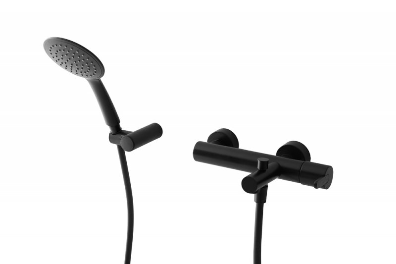 LEAF-VD-SR Смеситель для ванны и душа однорычажный в комплекте с ручным душем, шлангом и держателем Исполнение: Sunrise  LEAF-VD-SR Смеситель для ванны и душа однорычажный в комплекте с ручным душем, шлангом и держателем Исполнение: Sunrise