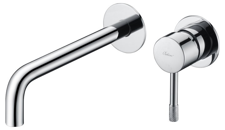 Смеситель для умывальника из стены, Uno. Хром Смеситель для умывальника из стены, Uno. Хром