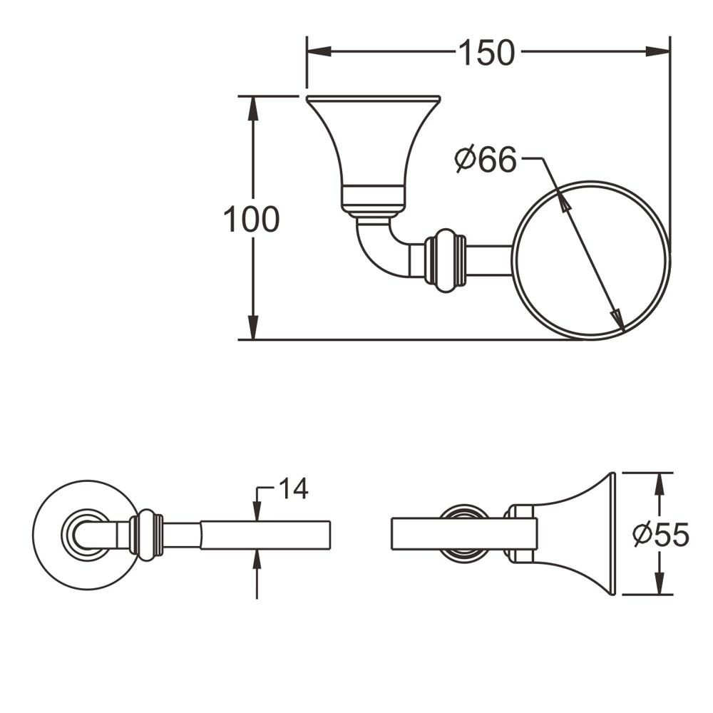 Дозатор для жидкогокого мыла метал стекло, RG1244 Rose, Хром Дозатор для жидкогокого мыла метал стекло, RG1244 Rose, Хром
