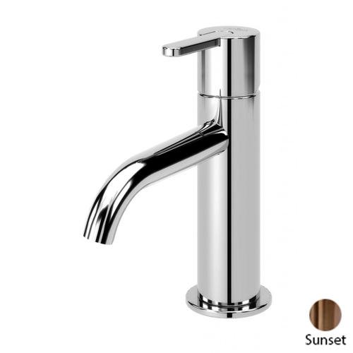 LEAF-LSM2-L-PS Смеситель для раковины однорычажный, с донным клапаном, исполнение Sunset PVD LEAF-LSM2-L-PS Смеситель для раковины однорычажный, с донным клапаном, исполнение Sunset PVD