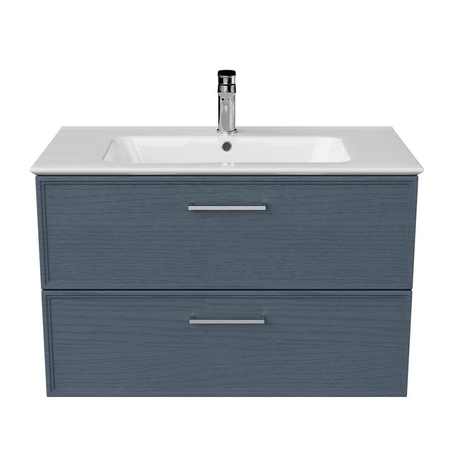 Тумба PIANO Classic подвесная 85 см, 2 ящика, ясень синий матовый PIA.CL.85\BLU.M Тумба PIANO Classic подвесная 85 см, 2 ящика, ясень синий матовый PIA.CL.85\BLU.M