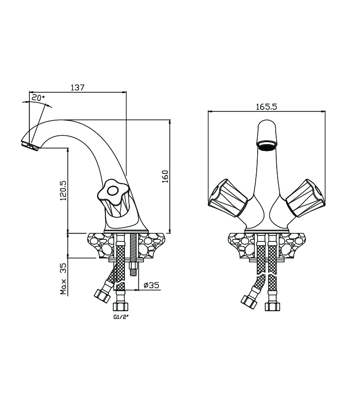 Смеситель д/раковины, VIGO, арт. 21100VG Смеситель д/раковины, VIGO, арт. 21100VG