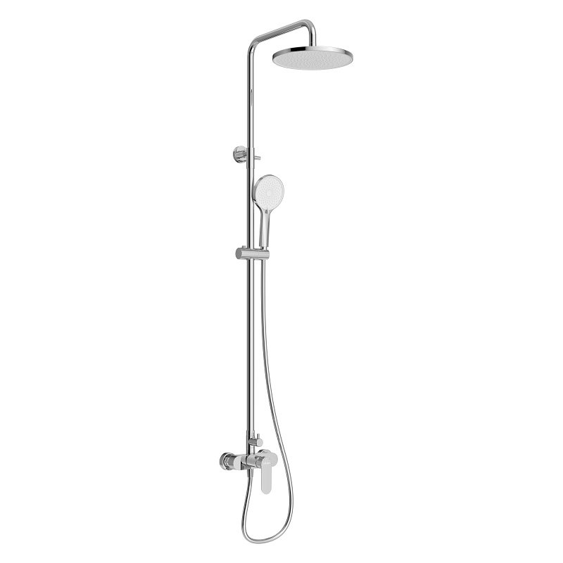 STYLUS-CD-BORO Душевая стойка со смесителем, брашированное золото STYLUS-CD-BORO Душевая стойка со смесителем, брашированное золото