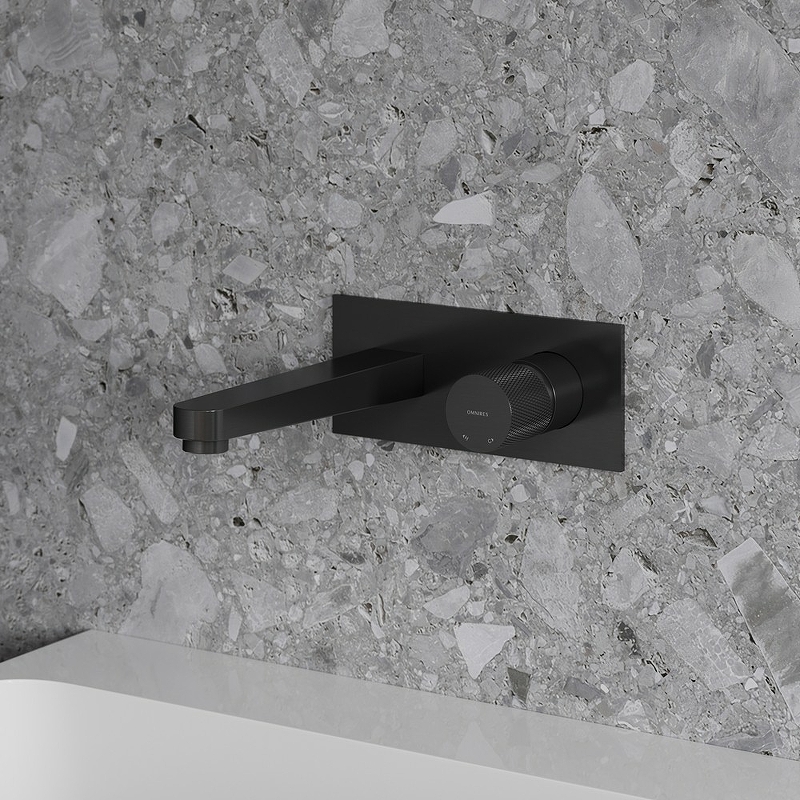 Смеситель для умывальника скрытого монтажа OMNIRES CONTOUR CT8015AT (антрацит) Смеситель для умывальника скрытого монтажа OMNIRES CONTOUR CT8015AT (антрацит)