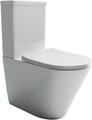 Напольная пристенная чаша унитаза HIGHLIGHT Rimless