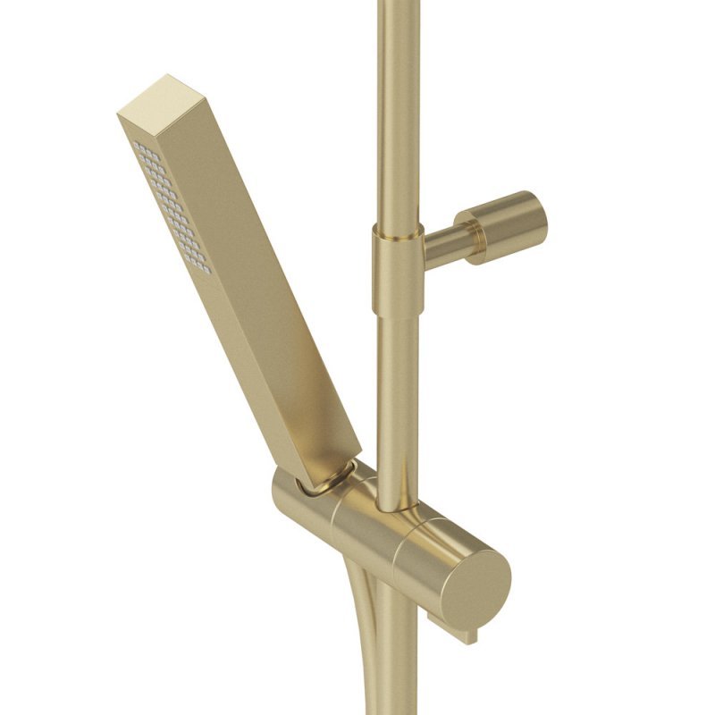 PORTA-CD-SS Душевая колонна со смесителем для верхнего и ручного душа, верхний душ из нержавеющей стали, исполнение sunset PORTA-CD-SS Душевая колонна со смесителем для верхнего и ручного душа, верхний душ из нержавеющей стали, исполнение sunset