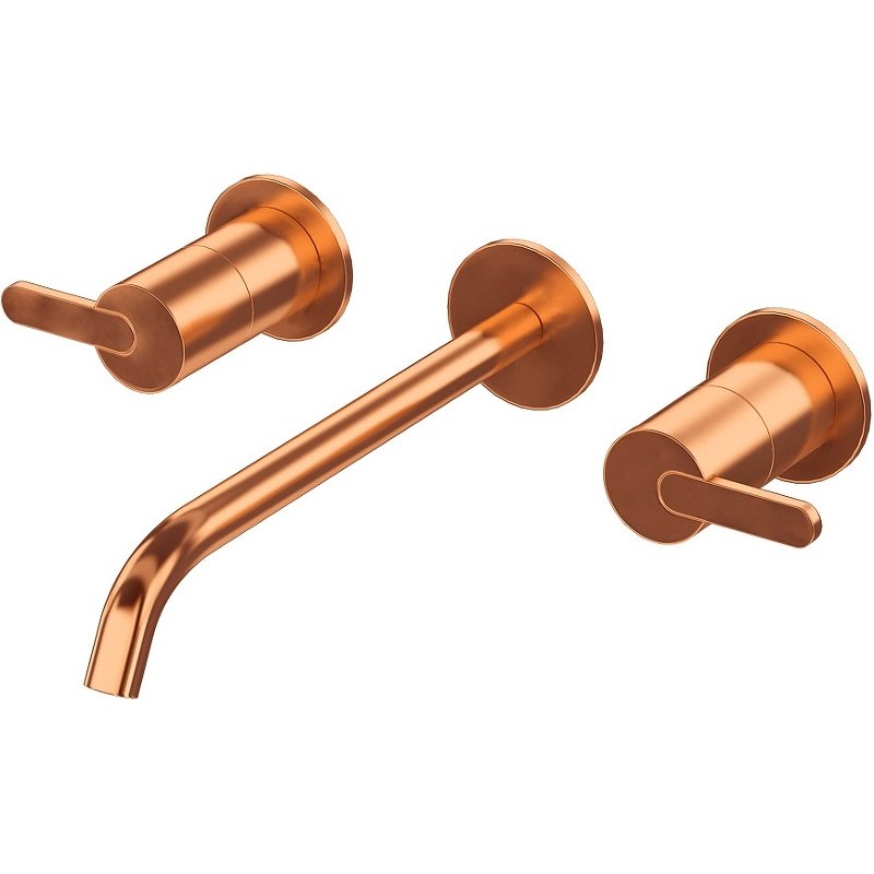 LEAF-BLI3L-SS Смеситель для раковины встраиваемый на три отверстия, исполнение sunset LEAF-BLI3L-SS Смеситель для раковины встраиваемый на три отверстия, исполнение sunset