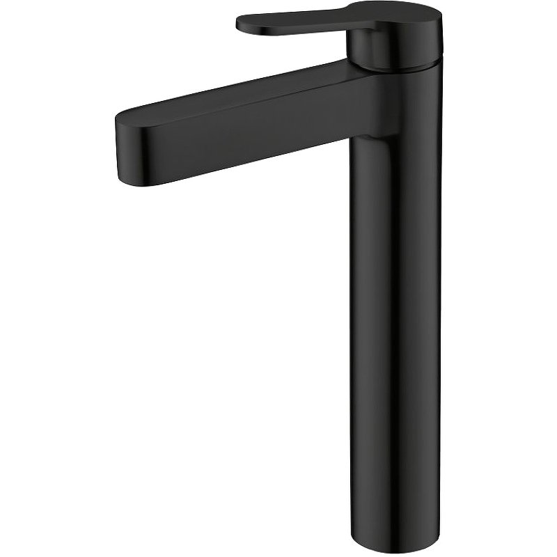 DELTA Смеситель для накладных раковин без донного клапана, чёрный матовый, DEL-LMC-NERO DELTA Смеситель для накладных раковин без донного клапана, чёрный матовый, DEL-LMC-NERO